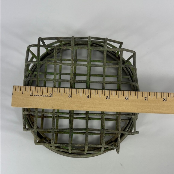 Vintage Dazey Metal Flower Frog Cage Extra Large 7" - Picture 6 of 9